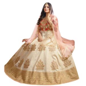 Nitya Silk Based Fabrics Embroidered Gown